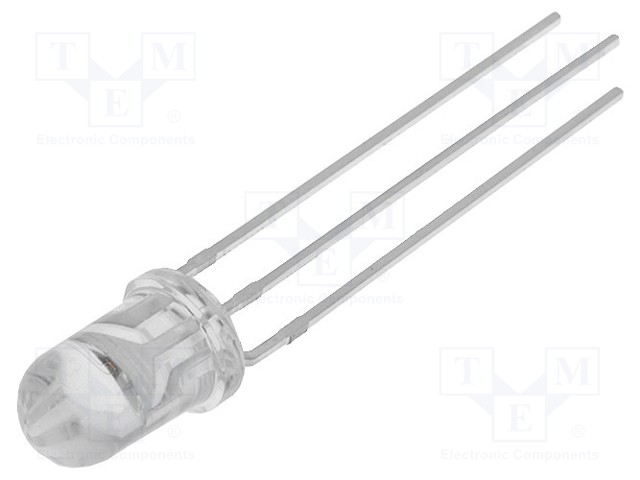 LED; 5mm; bicolour; red/blue; 8500mcd; 4000mcd; 30°; Front: convex