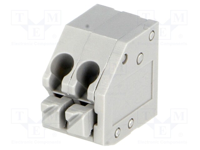 PCB terminal block; angled 45°; 3.5mm; ways: 2; on PCBs; terminal