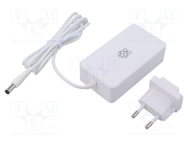 Power supply; 1.5m; white; 48W; 6A; Out: 5,5/2,1/11; 100÷240VAC