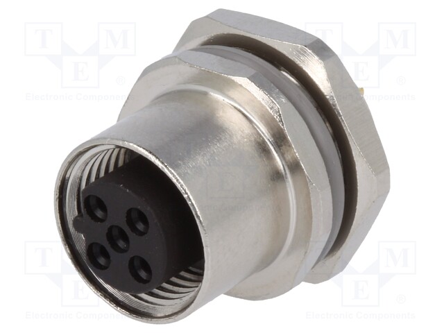 Socket; M12; PIN: 5; female; B code-Profibus; soldering; IP67; 60V