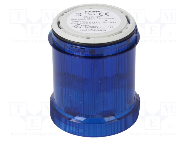 Signaller: lighting; bulb BA15D; blue; Usup: 12÷250VDC; IP66