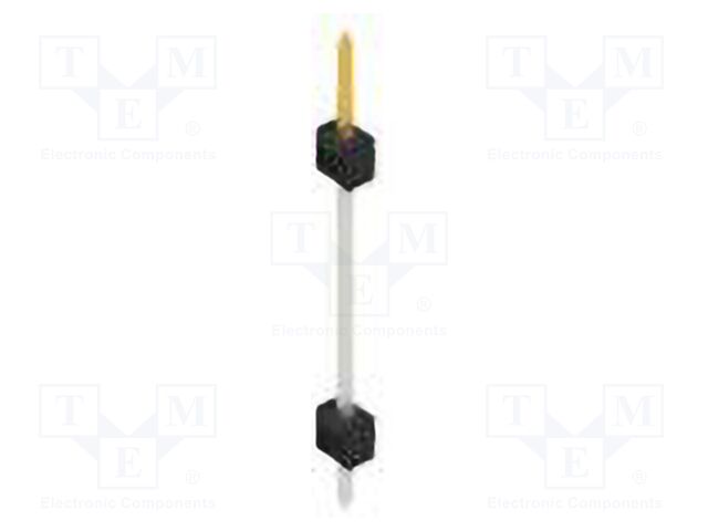 Connector: pin strips; pin header; male; PIN: 1; 2.54mm; THT; 1x1