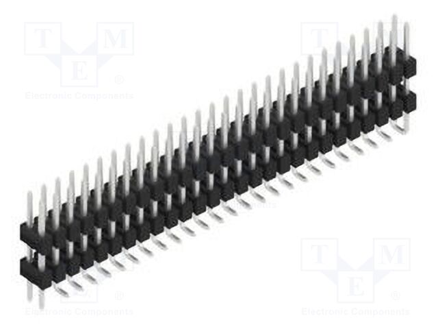 Connector: pin strips; pin header; male; PIN: 54; 2.54mm; SMT; 2x27