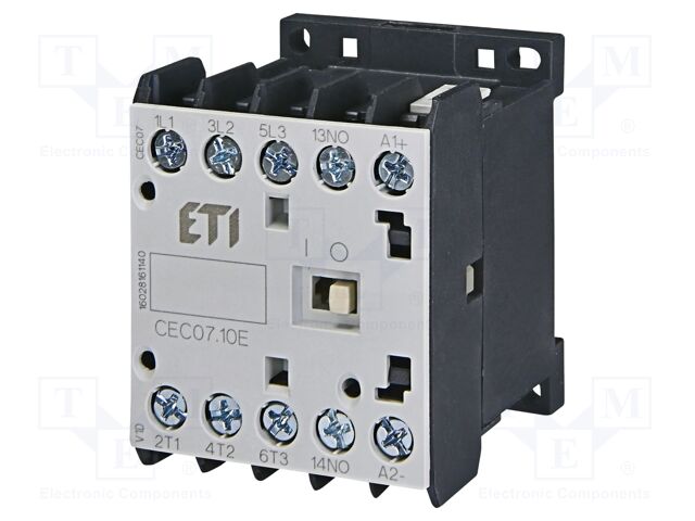 Contactor: 3-pole; NO x3; Auxiliary contacts: NO; 230VAC; 18A; CEC
