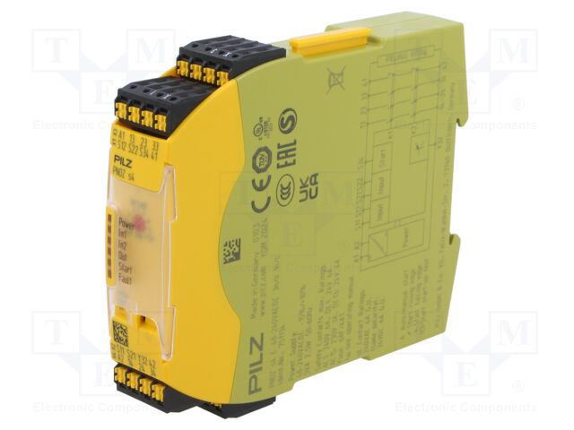 Module: safety relay; Series: PNOZ s4 C; IN: 3; OUT: 5; Mounting: DIN