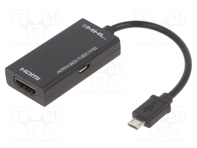 Adapter; HDMI socket,USB B micro socket,USB B micro plug