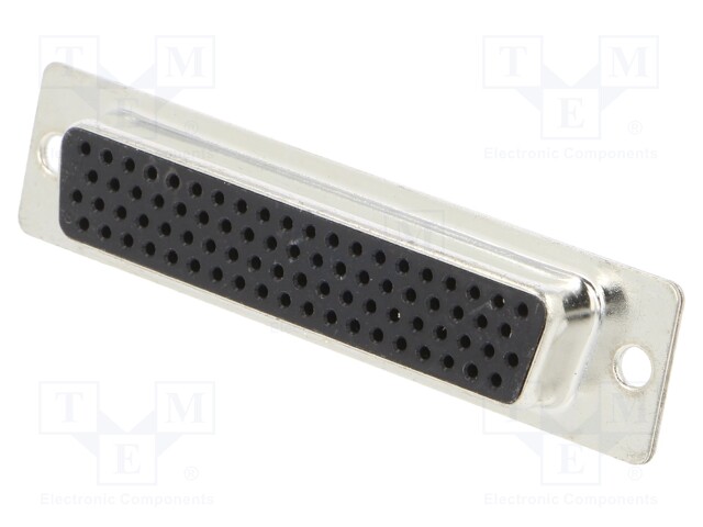 D-Sub HD; PIN: 78; plug; female; turned contacts; soldering; black