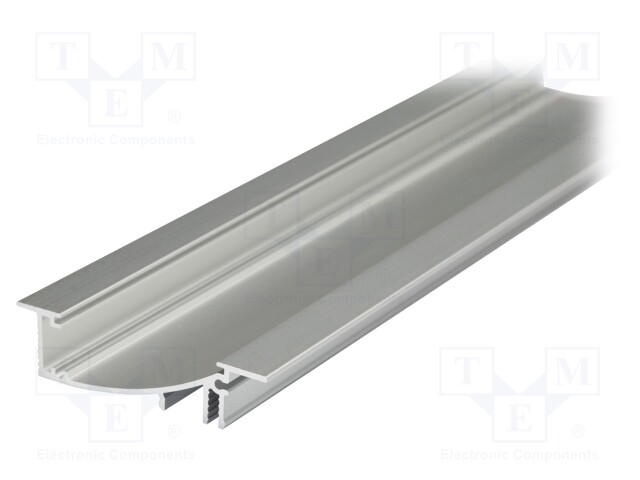 Profiles for LED modules; recessed; natural; L: 2m; aluminium