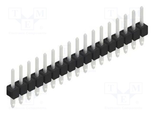 Connector: pin strips; pin header; male; PIN: 17; 2.54mm; THT; 1x17