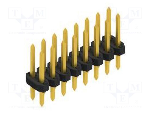 Connector: pin strips; pin header; male; PIN: 16; 2mm; THT; 2x8; 100V