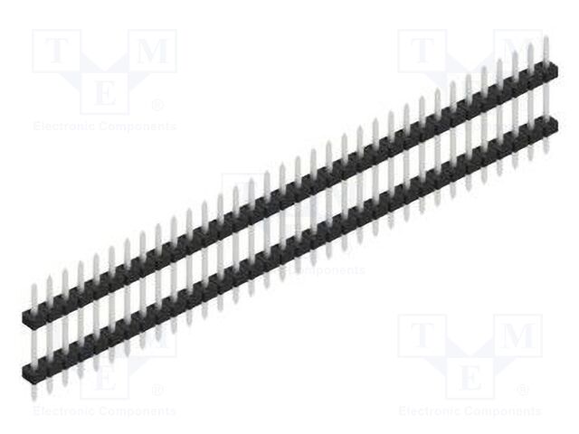 Connector: pin strips; pin header; male; PIN: 34; 2mm; THT; 1x34