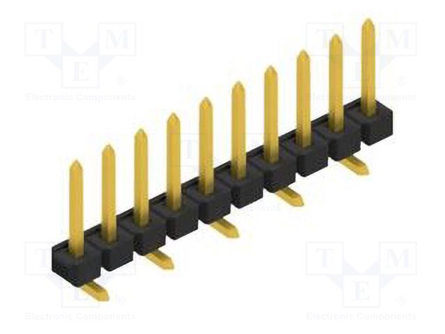 Connector: pin strips; pin header; male; PIN: 10; 2.54mm; SMT; 1x10