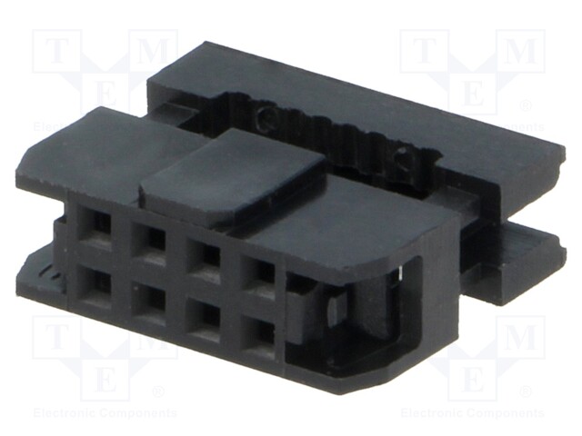 Plug; IDC; female; PIN: 8; IDC; for ribbon cable; 1mm; gold-plated