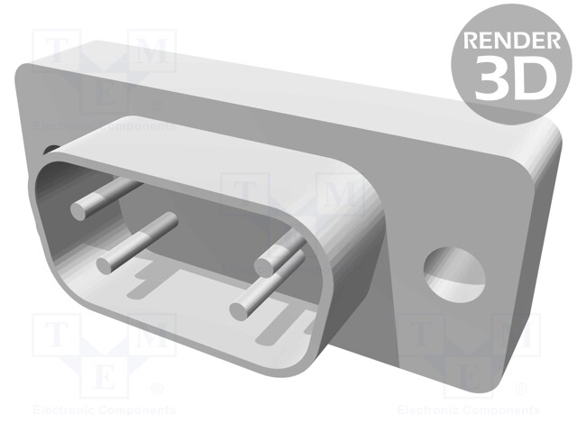 D-Sub; PIN: 9; socket; male; straight; THT; UNC4-40