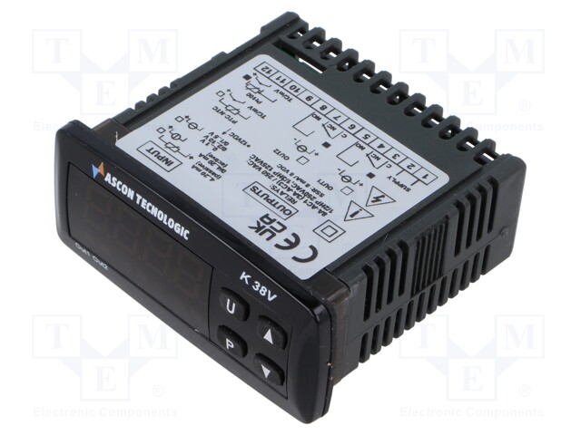 Module: regulator; temperature; SPDT; OUT 2: SPDT; on panel; 0÷50°C