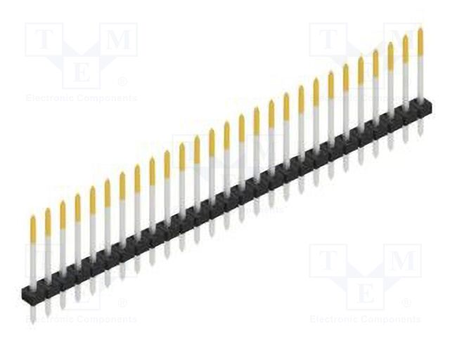 Connector: pin strips; pin header; male; PIN: 27; 2mm; THT; 1x27