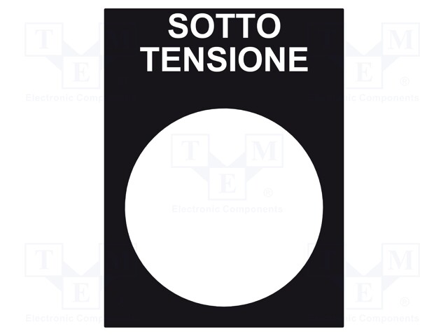 Label; control station