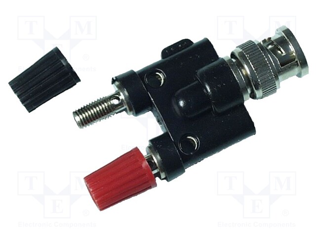 Adapter; 3A; nickel plated; Insulation: nylon; 59x30x18mm