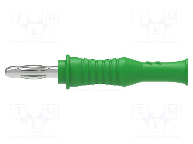 Connector: 4mm banana; plug; 36A; 30VAC; 60VDC; green