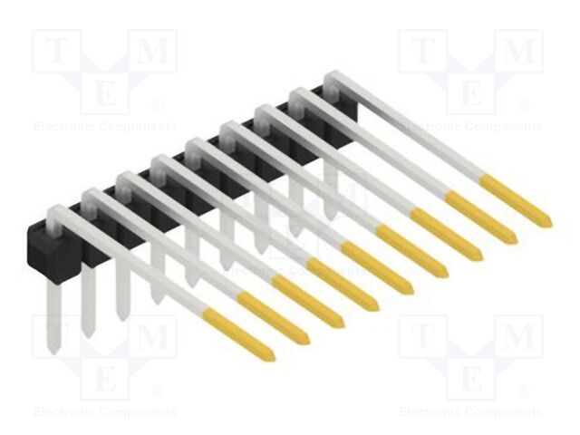 Connector: pin strips; pin header; male; PIN: 9; 2.54mm; THT; 1x9