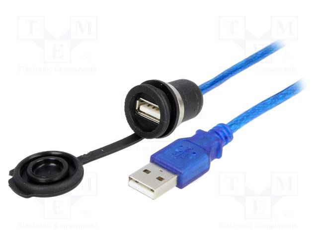 Adapter cable; USB A socket,USB A plug; 1310; USB 2.0; IP65; 1.5m