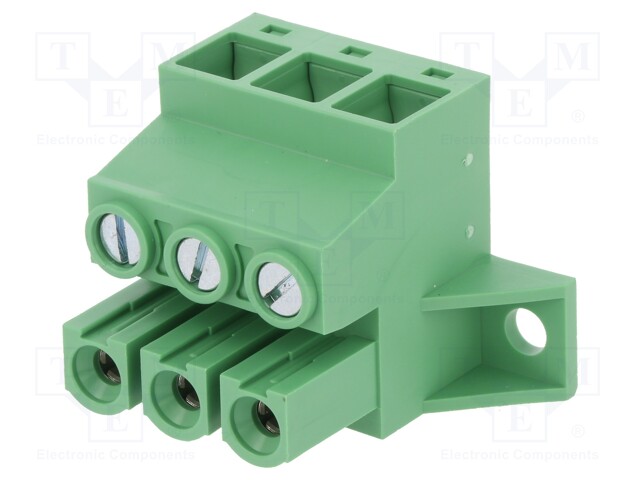 Pluggable terminal block; 10.16mm; ways: 3; angled 90°; socket