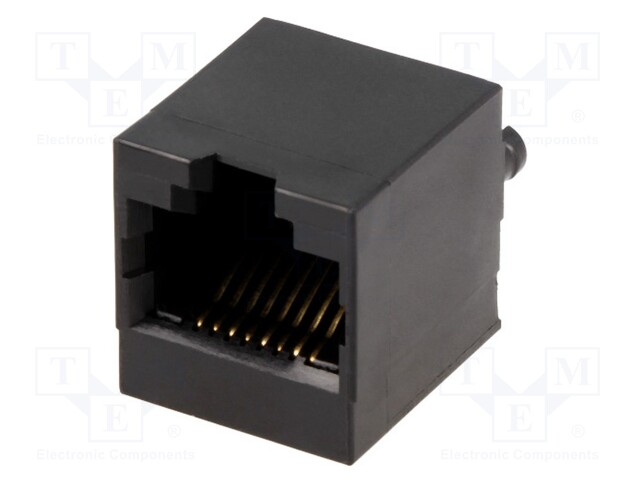 Socket; RJ45; PIN: 8; Layout: 8p8c; THT; straight