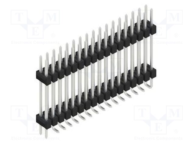 Connector: pin strips; pin header; male; PIN: 34; 2.54mm; SMT; 2x17
