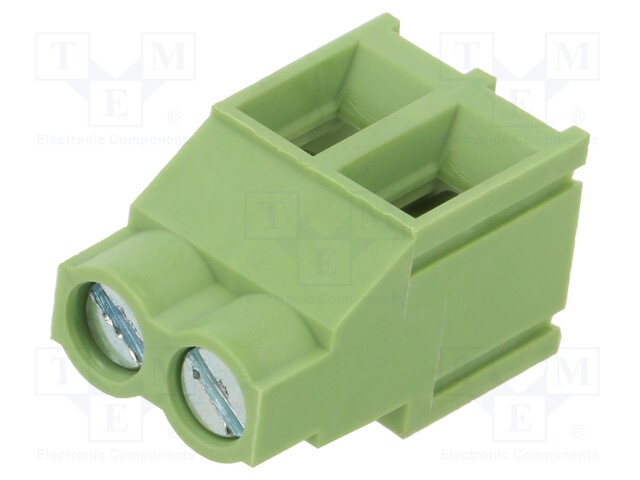 PCB terminal block; angled 90°; ways: 3; on PCBs; 4mm2; terminal