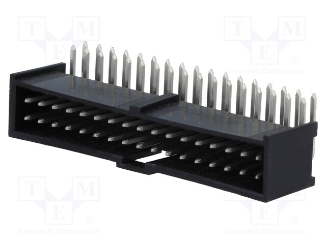 Socket; IDC; male; PIN: 34; angled 90°; THT; tinned; 2.54mm