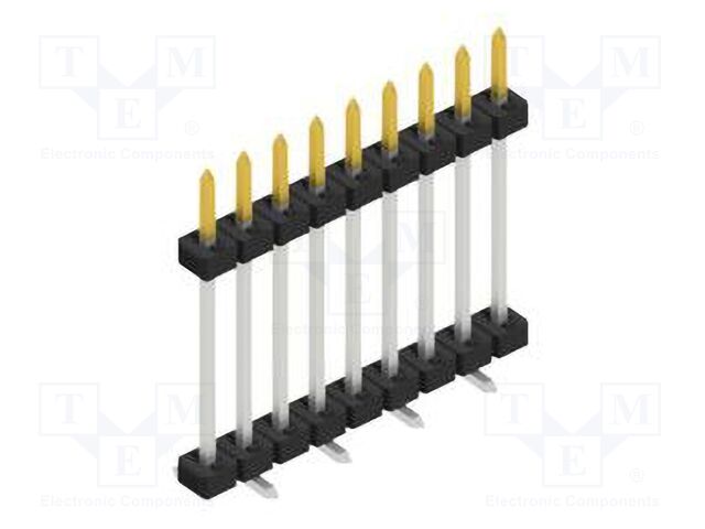 Connector: pin strips; pin header; male; PIN: 9; 2mm; SMT; 1x9; 100V