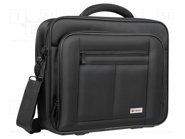 Laptop bag; black; polyamide; Usable dim: 375x50x305mm; 15.6"