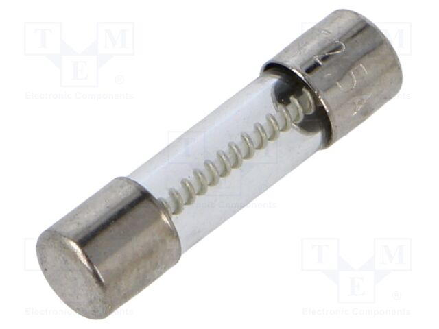 Fuse: fuse; time-lag; 2.5A; 250VAC; cylindrical,glass; 5.2x20mm