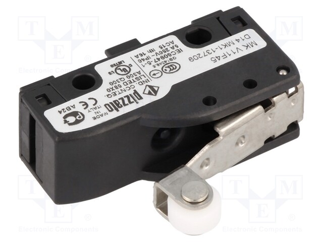 Microswitch SNAP ACTION; with lever (with roller); SPDT; Pos: 2