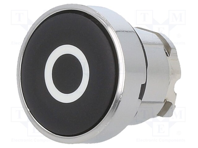 Switch: push-button; Stabl.pos: 1; 22mm; black; Illumin: none; IP66