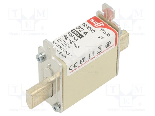 Fuse: fuse; gS; 32A; 690VAC; 440VDC; NH000