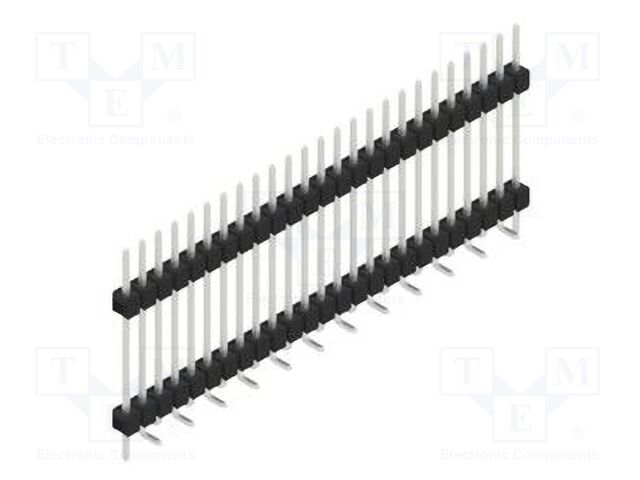 Connector: pin strips; pin header; male; PIN: 25; 2.54mm; SMT; 1x25
