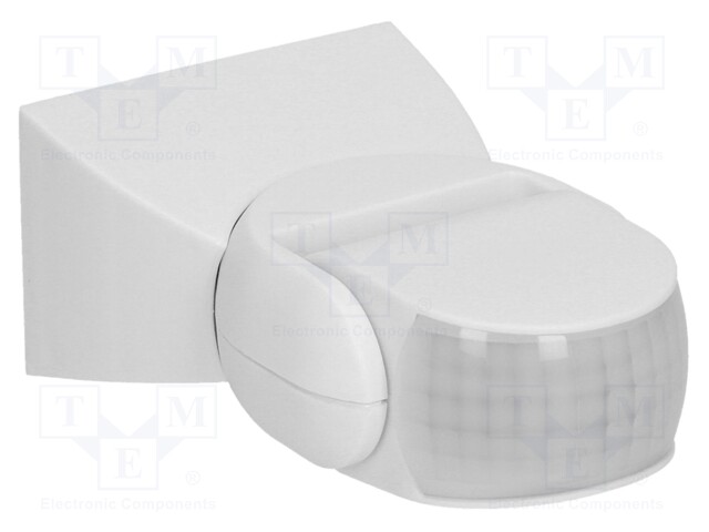Motion sensor; wall mount; 230VAC; IP65; 12m; Range: 10s÷7min; 180°