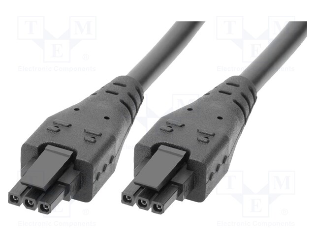 Cable: Micro-fit 3.0-Micro-fit 3.0; female; PIN: 3; Len: 3m; tinned