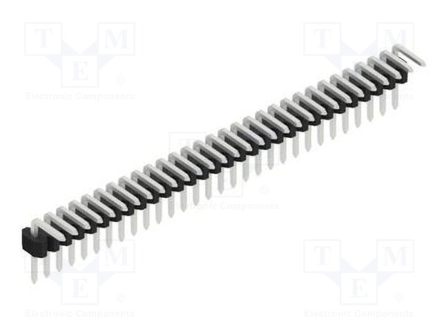 Connector: pin strips; pin header; male; PIN: 30; 1.27mm; THT; 1x30