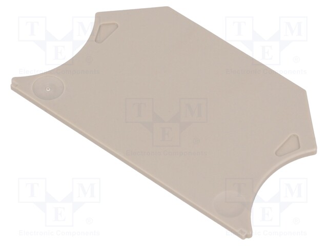 End plate; Application: WDU,WPE,WSI; beige; max.125°C