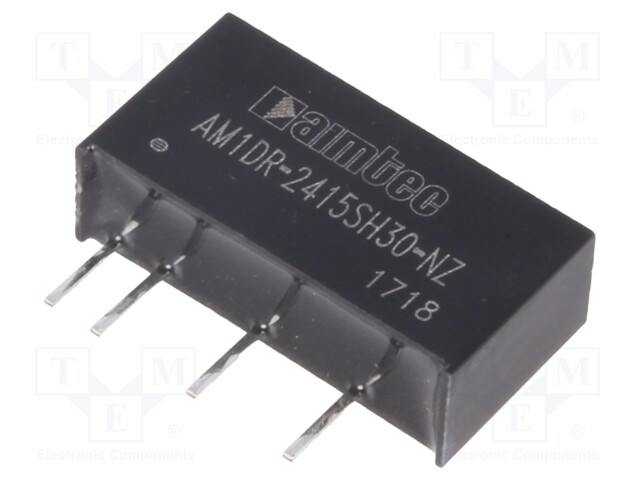 Converter: DC/DC; 1W; Uin: 22.8÷25.2V; 15VDC; Iout: 67mA; SIP7; 2.1g