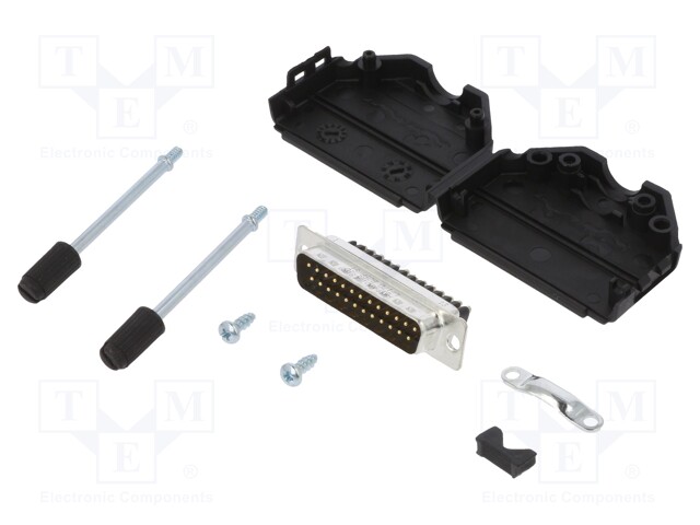 D-Sub; PIN: 25; male; unshielded; straight; screw terminal; UNC4-40