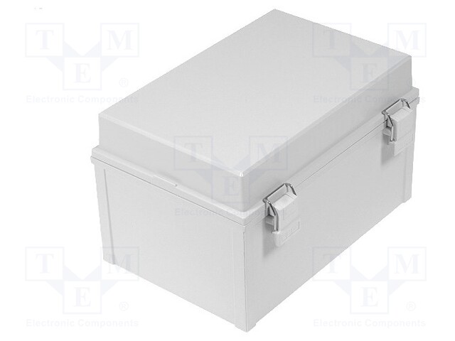Enclosure: wall mounting; X: 300mm; Y: 200mm; Z: 180mm; CAB; ABS; grey