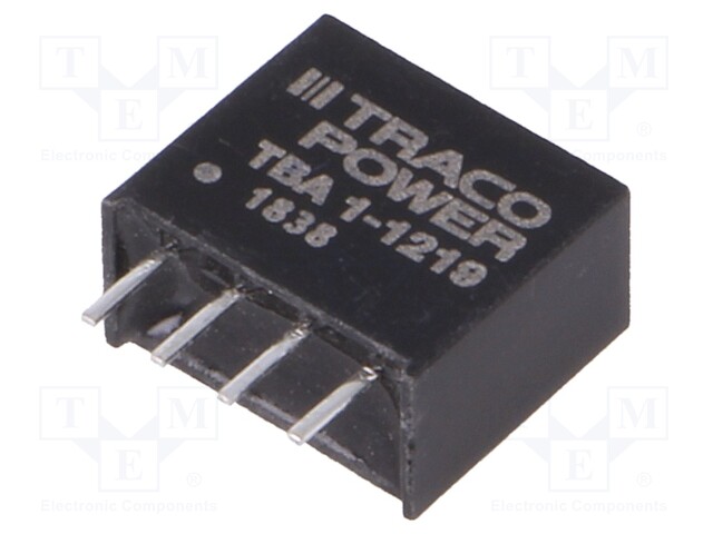 Converter: DC/DC; 1W; Uin: 10.8÷13.2V; Uout: 9VDC; Iout: 110mA; SIP4