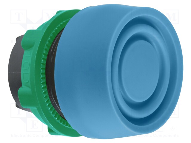 Switch: push-button; Stabl.pos: 1; 22mm; blue; Illumin: none; IP66