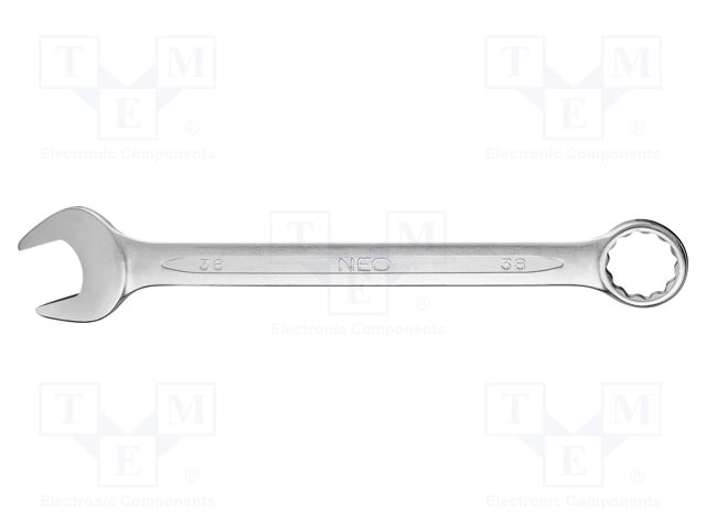 Wrench; combination spanner; 38mm; Chrom-vanadium steel; L: 430mm