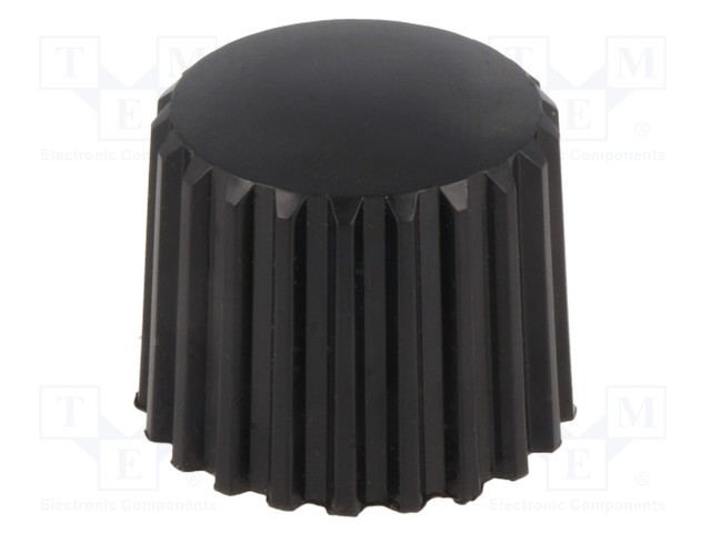 Knob; without pointer; thermoplastic; Shaft d: 6mm; Ø20x16mm