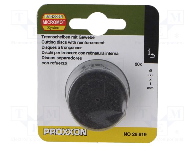 Cutting wheel; Ø: 38mm; Øhole: 1.8mm; 20pcs.