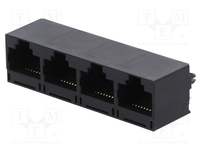 Socket; RJ45; PIN: 8; Cat: 5; Layout: 8p8c
